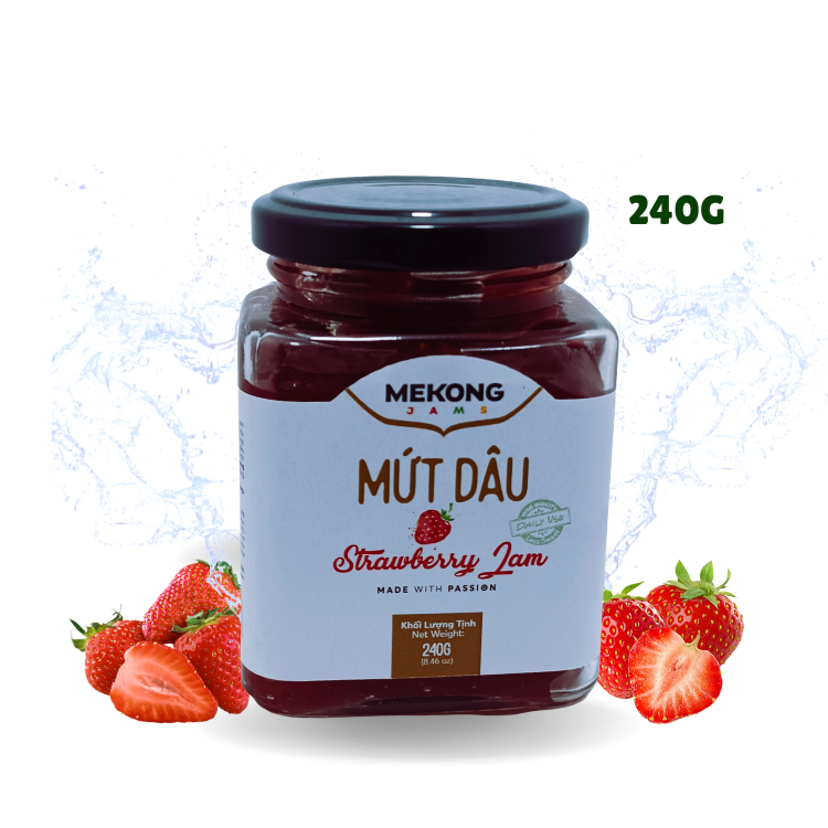 Mekong Jams Mứt trái cây (hũ thuỷ tinh 240g)