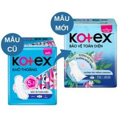 Băng vệ sinh Kotex Bảo Vệ Toàn Diện Khô thoáng dày có cánh 8 miếng 23cm