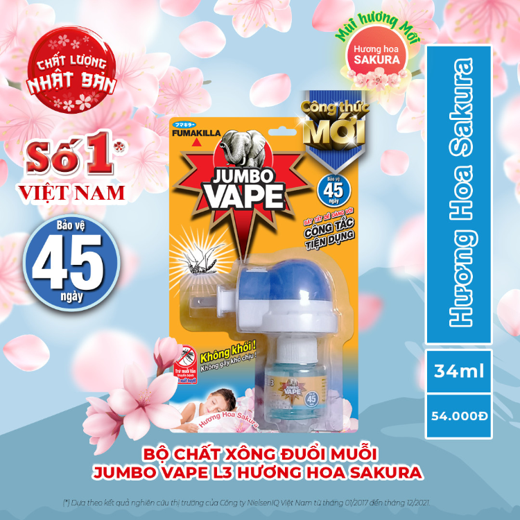 Máy xông đuổi muỗi JUMBO VAPE