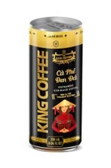 Cà Phê đen đá King cofee Sài Gòn đậm gu Việt - Lon 238ml