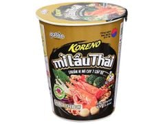 Koreno Mì lẩu Thái Koreno hương vị chua cay ly 65g