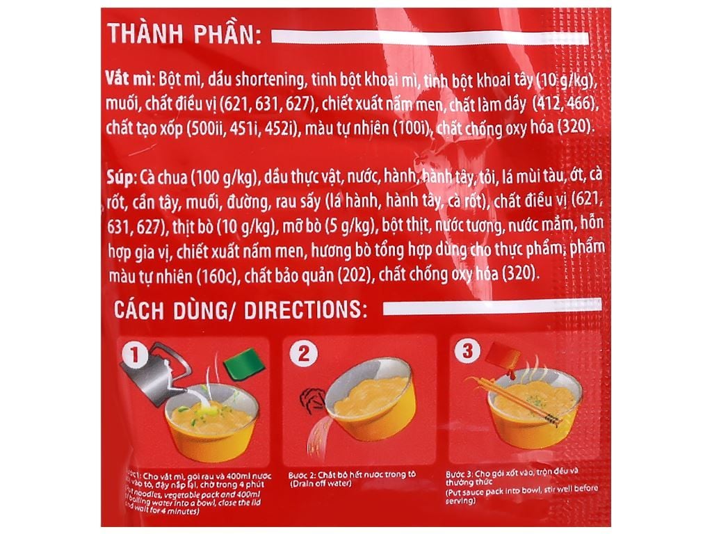 Mì Trộn Cung Đình Kool Sốt Spaghetti Hương Vị Thịt Bò Bằm Và Cà Chua 105g Thùng 30 gói