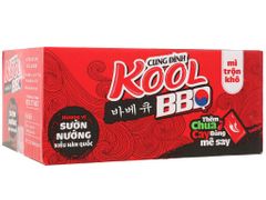 Mì trộn Cung Đình Kool BBQ vị sườn nướng 105g Thùng 12 tô