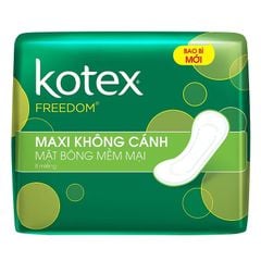 Băng vệ sinh Kotex Freedom mặt bông dày Không cánh 8 miếng