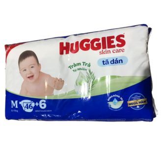 Tã dán Huggies Skin Care cỡ M 46M + 6M Tã quần M