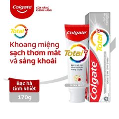 Kem đánh răng Colgate Bạc Hà Tinh Khiết Total Clean Mint 170g