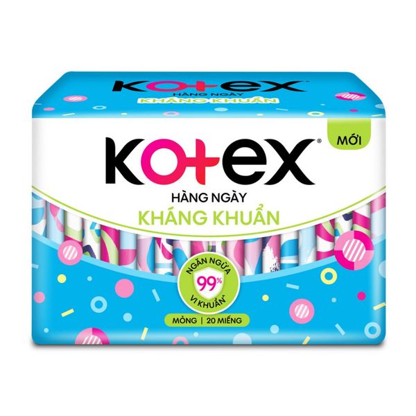 Băng vệ sinh Kotex Hằng ngày kháng khuẩn 20 miếng