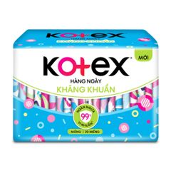 Băng vệ sinh Kotex Hằng ngày kháng khuẩn 20 miếng