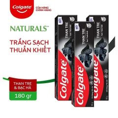 Kem đánh răng Colgate Thiên Nhiên kháng khuẩn từ than tre và bạc hà 180g