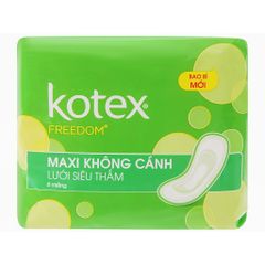 Băng vệ sinh Kotex Freedom mặt lưới dày Không cánh 8 miếng