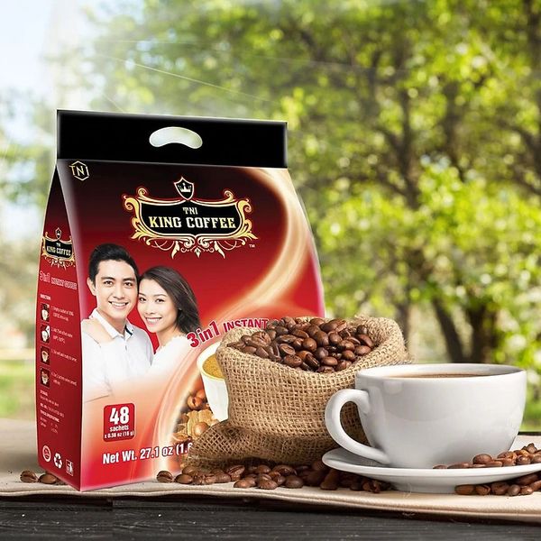 Cà Phê Hòa Tan 3IN1 KING COFFEE - Túi 48 gói x 16g