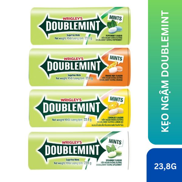 Kẹo ngậm không đường Doublemint tuýp 35 viên