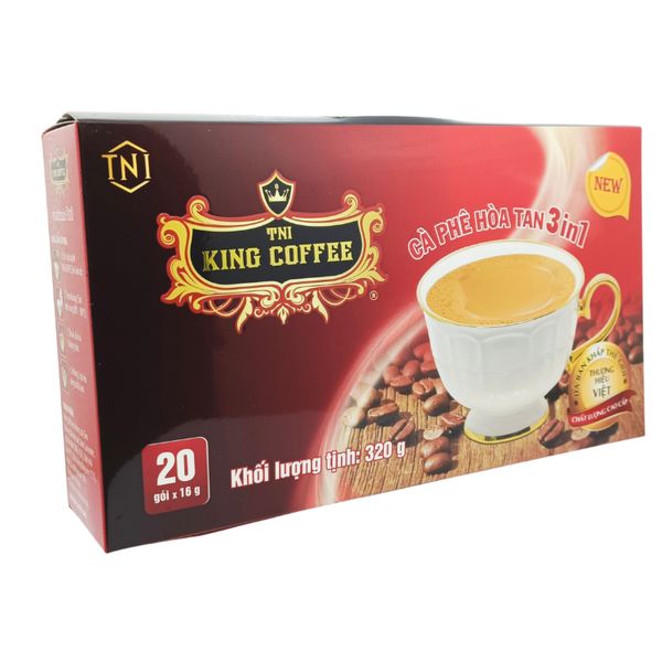 Cà phê King coffee hòa tan 3in 1 - Hộp 20 gói