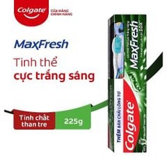 Kem đánh răng Colgate Maxfresh than tre 225g Tặng Bàn Chải