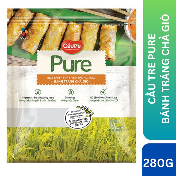 Cầu Tre Pure bánh tráng chả giò 280g