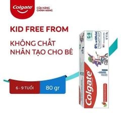 Kem đánh răng trẻ em Colgate Kid Free From dành cho bé 6 đến 9 tuổi 80g