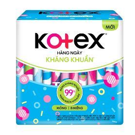 Băng vệ sinh Kotex Hằng ngày kháng khuẩn 8 miếng