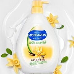 Sữa tắm chiết xuất sữa & hoa vani MONSAVON 1L