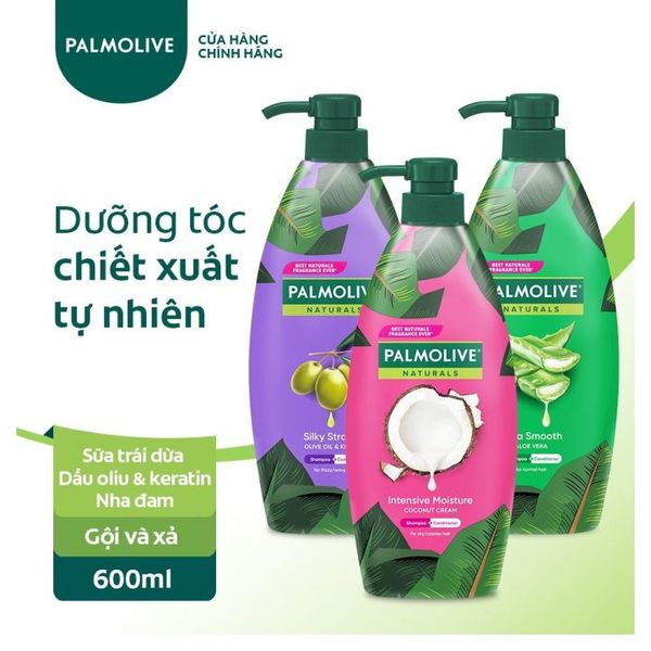 Dầu gội Palmolive kèm dầu xả 2in1 chai 600ml