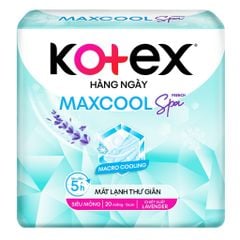 Băng vệ sinh Kotex Hàng Ngày Max Cool French Spa 20 miếng