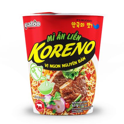 Mì ăn liền Koreno dạng ly 65g