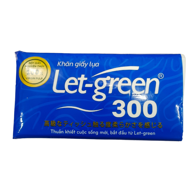 Khăn Giấy Lụa LET-GREEN 300 tờ