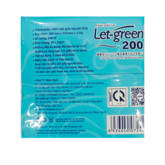 Khăn Giấy Lụa LET-GREEN 200 tờ