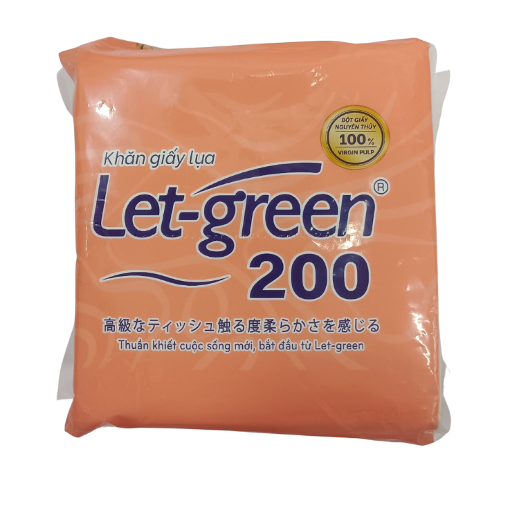 Khăn Giấy Lụa LET-GREEN 200 tờ