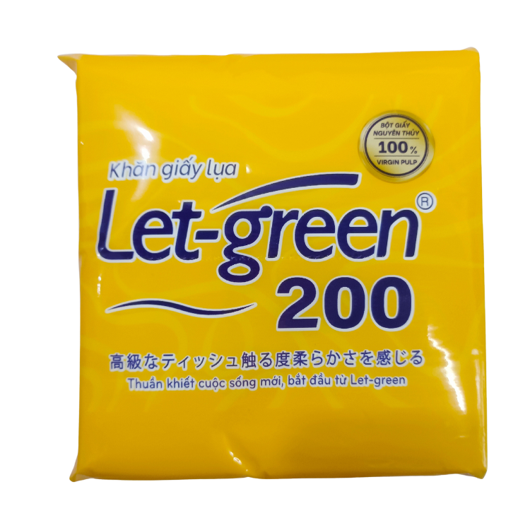 Khăn Giấy Lụa LET-GREEN 200 tờ