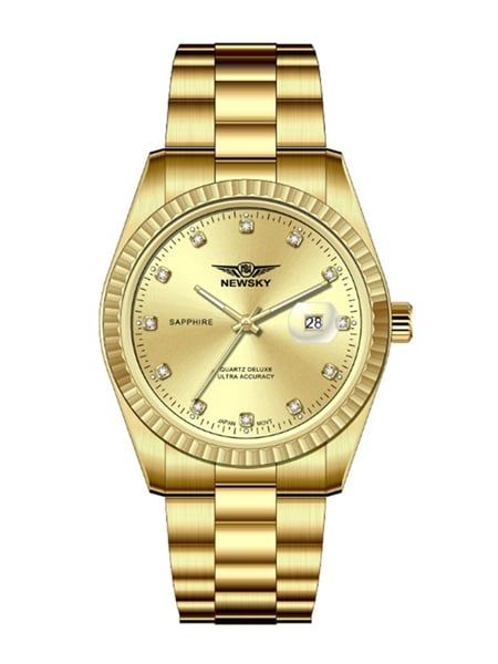  ĐỒNG HỒ NEWSKY NS5020G.S05 Nam máy quartz Kính sapphire Size 40mm 3ATM 