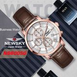  ĐỒNG HỒ NEWSKY NS6005G.L03 Nam máy quartz kính sapphire size 42mm 5ATM 