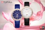 ĐỒNG HỒ TOPHILL TE065L.MB3637 Nữ Máy quartz(pin) Dây da Kính sapphire 3ATM