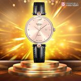 ĐỒNG HỒ TOPHILL TE063L.MB3557 Nữ Máy quartz(pin) Dây da Kính sapphire 5ATM