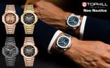  ĐỒNG HỒ TOPHILL TL028G.S1352 Nam máy quartz kính sapphire 5ATM 