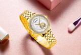  ĐỒNG HỒ TOPHILL TE035L.M2238 Nữ dây Thép 316L máy Automatic kính Sapphire Size 31mm 5ATM 