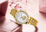  ĐỒNG HỒ TOPHILL TE035L.M2238 Nữ dây Thép 316L máy Automatic kính Sapphire Size 31mm 5ATM 