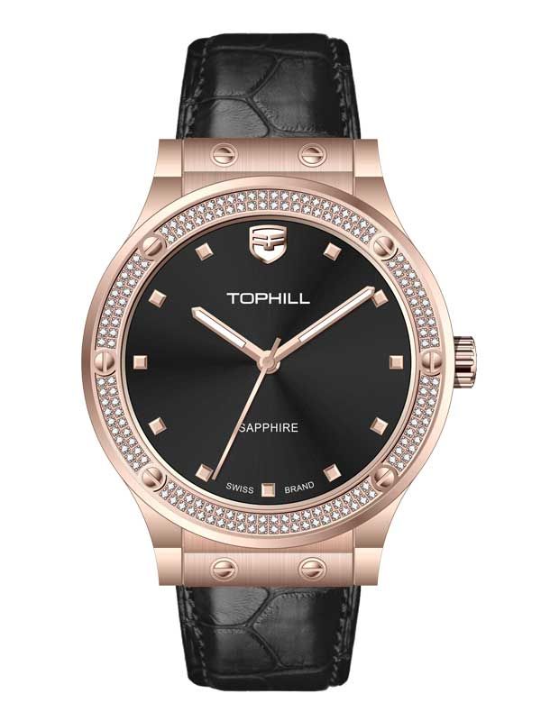  ĐỒNG HỒ TOPHILL TA053L.MB3152 Nữ Máy quartz Dây da Kính sapphire 5ATM 