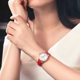 ĐỒNG HỒ TOPHILL TE059L.PR3238 Nữ Máy automatic Dây da Kính sapphire 5ATM