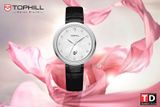 ĐỒNG HỒ TOPHILL TE065L.MB1637 Nữ Máy quartz(pin) Dây da Kính sapphire 3ATM
