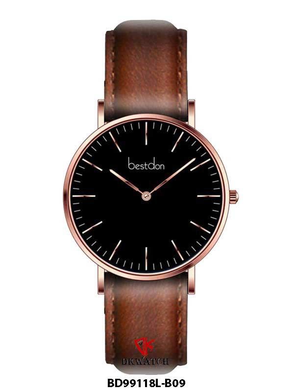  ĐỒNG HỒ BESTDON BD99118L-B09 Nữ Máy Quartz ( pin ) Kính sapphire Size 36mm 3ATM 