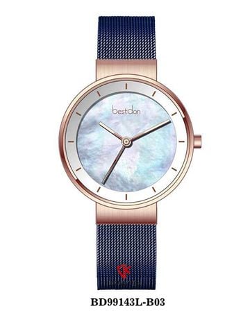 ĐỒNG HỒ BESTDON BD99143L-B03 Nữ Máy Quartz ( pin ) Kính sapphire Size 31mm 3ATM