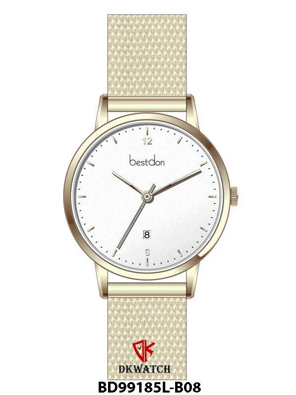  ĐỒNG HỒ BESTDON BD99185L-B08 Nữ máy Quartz(pin) kính Sapphire Size 34mm 3ATM 
