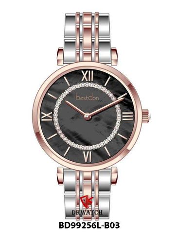 ĐỒNG HỒ BESTDON BD99256L-B03 Nữ Máy Quartz ( pin ) Kính sapphire Size 32mm 3ATM