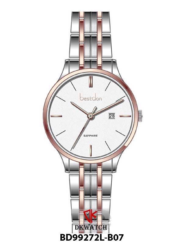  ĐỒNG HỒ BESTDON BD99272L-B07 Nữ Máy Quartz ( pin ) Kính sapphire Size 31mm 3ATM 