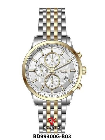 ĐỒNG HỒ BESTDON BD99300G-B03 Nam Dây thép 316L Máy Quartz Sapphire Size 42mm 3ATM