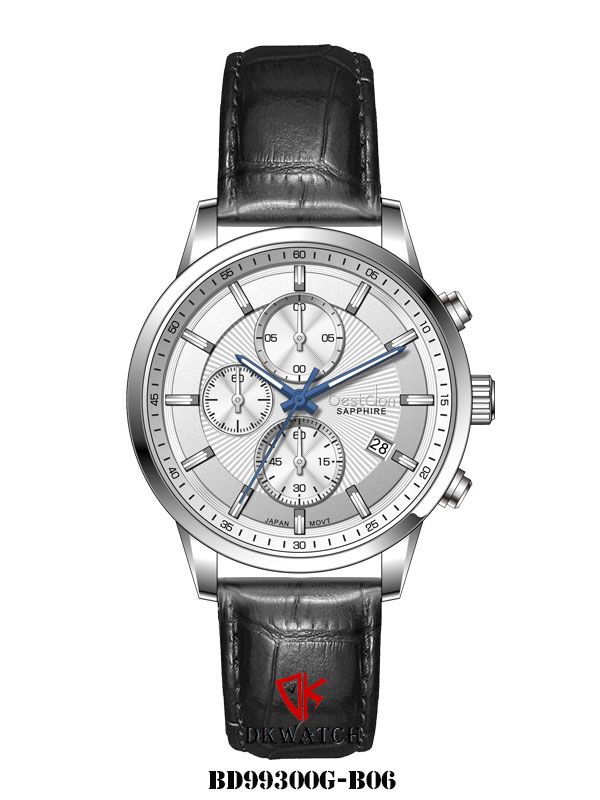  ĐỒNG HỒ BESTDON BD99300G-B06 Nam Máy quartz Dây da Kính sapphire 3ATM 