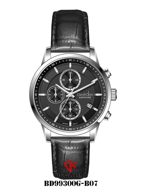  ĐỒNG HỒ BESTDON BD99300G-B07 Nam Máy quartz Dây da Kính Sapphire 3ATM 