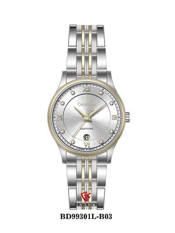 ĐỒNG HỒ BESTDON BD99301L-B03 Nữ Dây thép 316L Máy Quartz Sapphire Size 27mm 3ATM