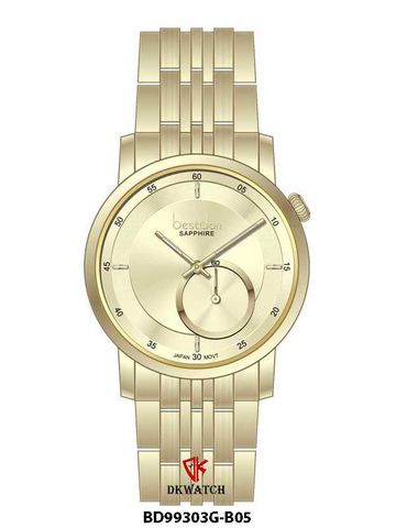 ĐỒNG HỒ BESTDON BD99303G-B05 Nam Dây thép 316L Máy Quartz Sapphire Size 40mm 3ATM