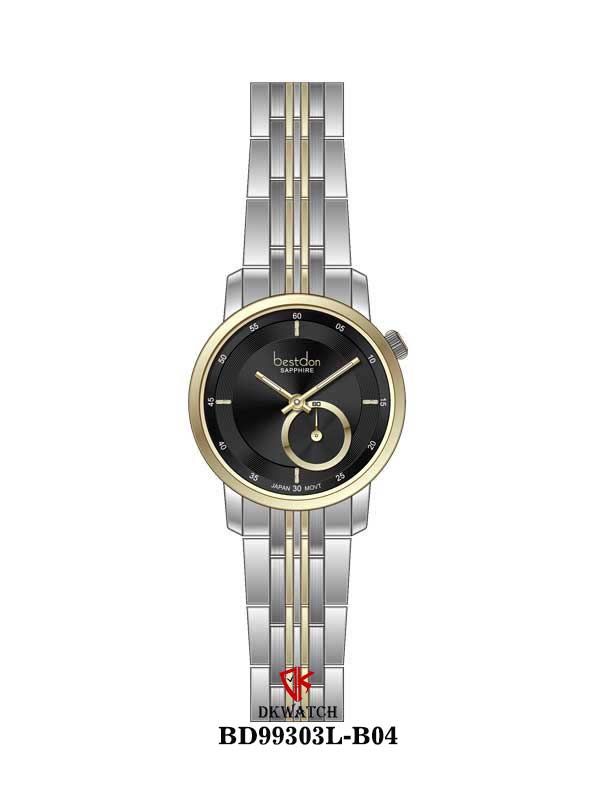  ĐỒNG HỒ BESTDON BD99303L-B04 Nữ Dây thép 316L Máy Quartz Sapphire Size 28mm 3ATM 